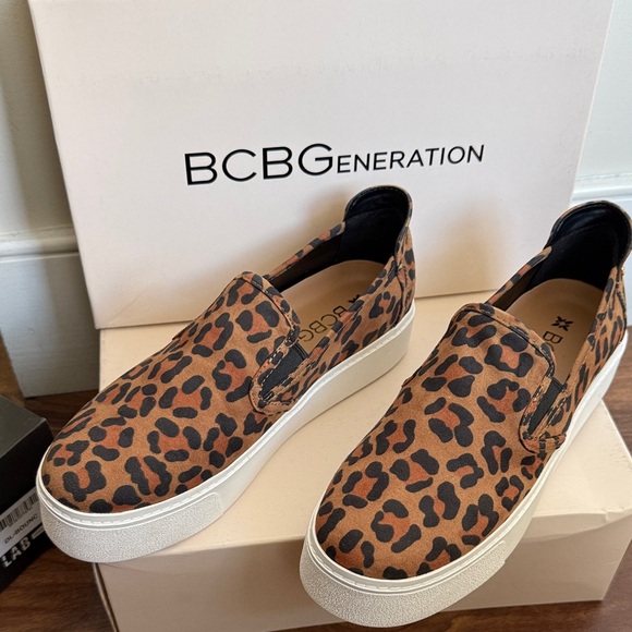 BCBGeneration Animal Print Slip-On Shoes - Picture 1 of 3